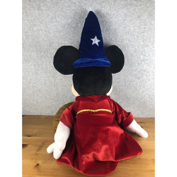 Disney Store Mickey Mouse Sorcerer Apprentice Plush Stuffed Animal 25" Fantasia - Picture 7 of 10